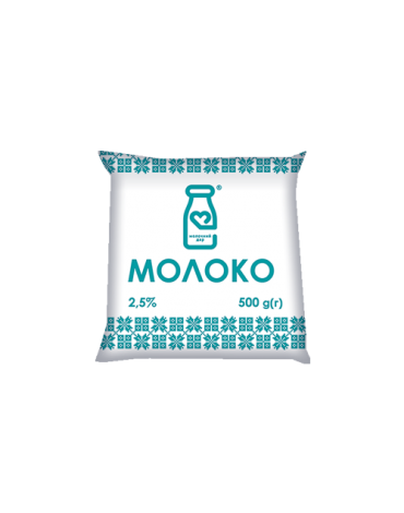 Молоко 2,5% МОЛОЧНИЙ ДАР, 500г